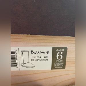 Bearpaw Emma Tall. Size 6. Color Hickory/Champagne. Used. Worn only once/twice.